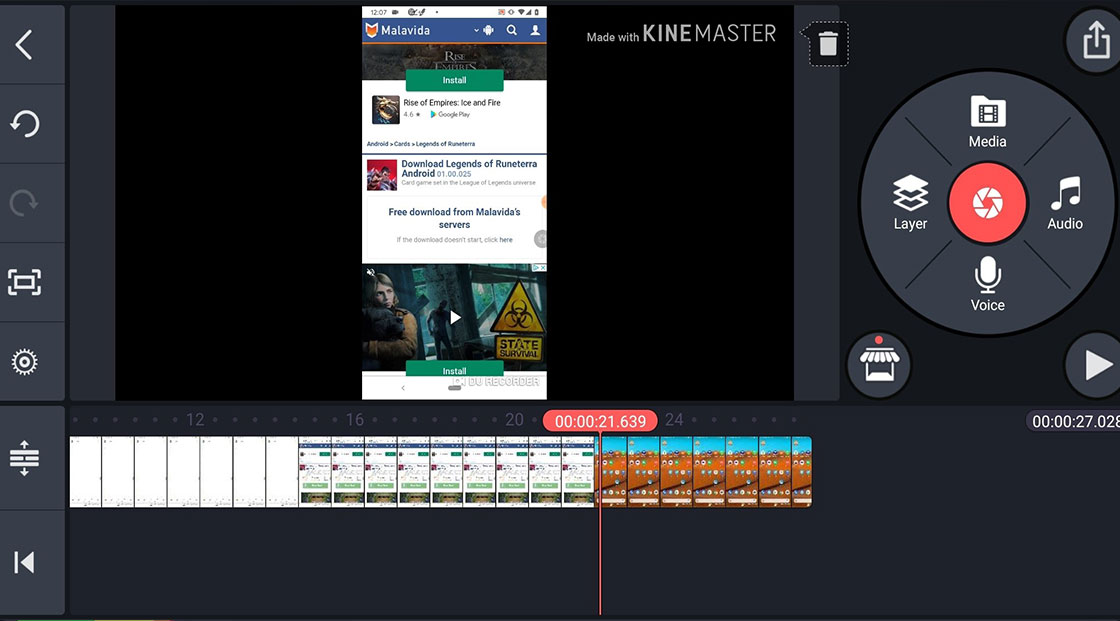 KineMaster برنامه ای کامل برای تدوین کلیپ روی اندروید و IOS
