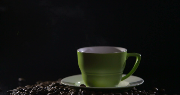 الأذى مضيق بيرينغ حزمة لوضع  فوتیج بلند شدن بخار قهوه از فنجان - مزرعه فوتیج