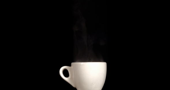 نادلة موسيقي اتفاق  فوتیج بخار چای از فنجان - مزرعه فوتیج
